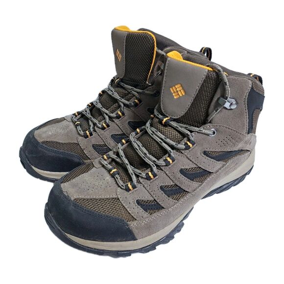 Columbia Mens Size 10 Crestwood Mid WATERPROOF Hiking Boots Leather Trail - Picture 1 of 10